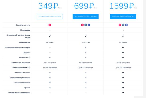 Сервис Parasite для отложенного постинга в Инстаграм