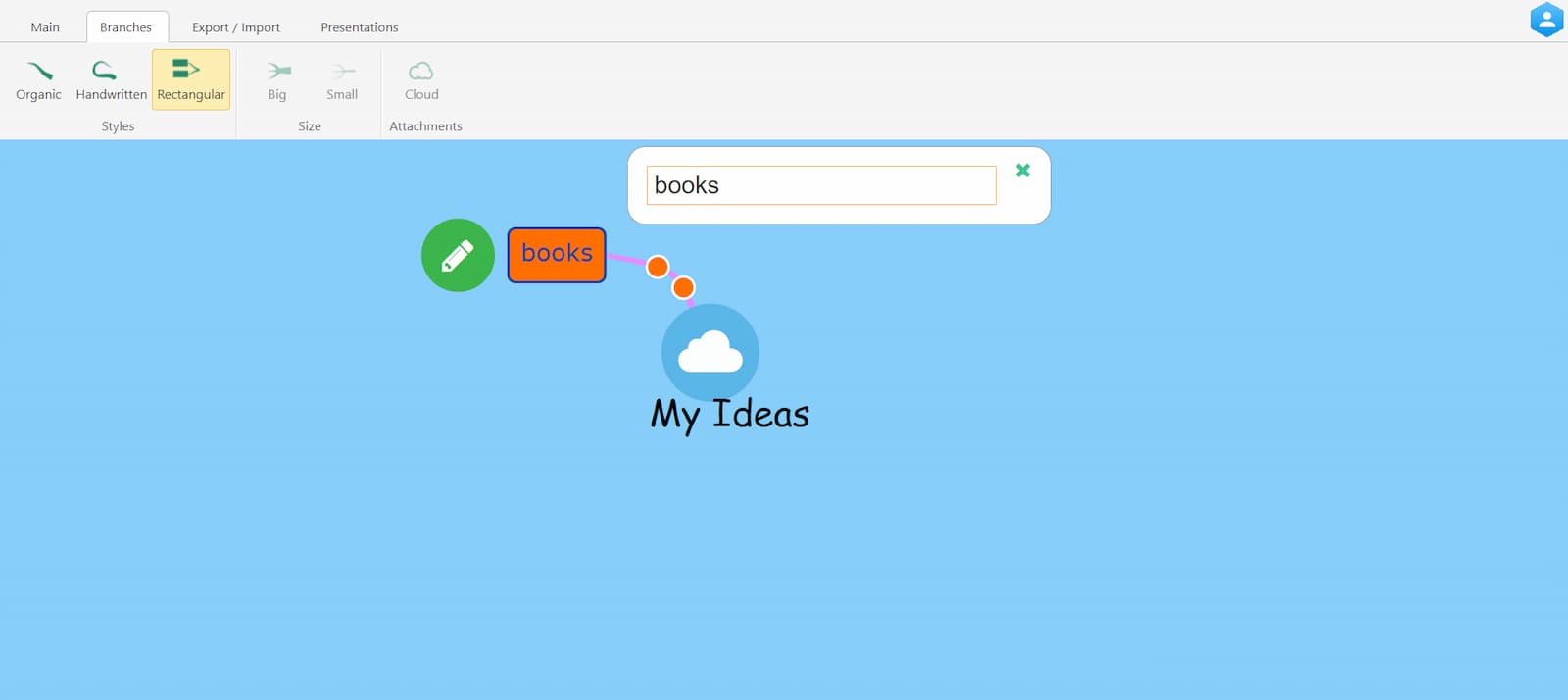 Создание mind map в сервисе Mapul