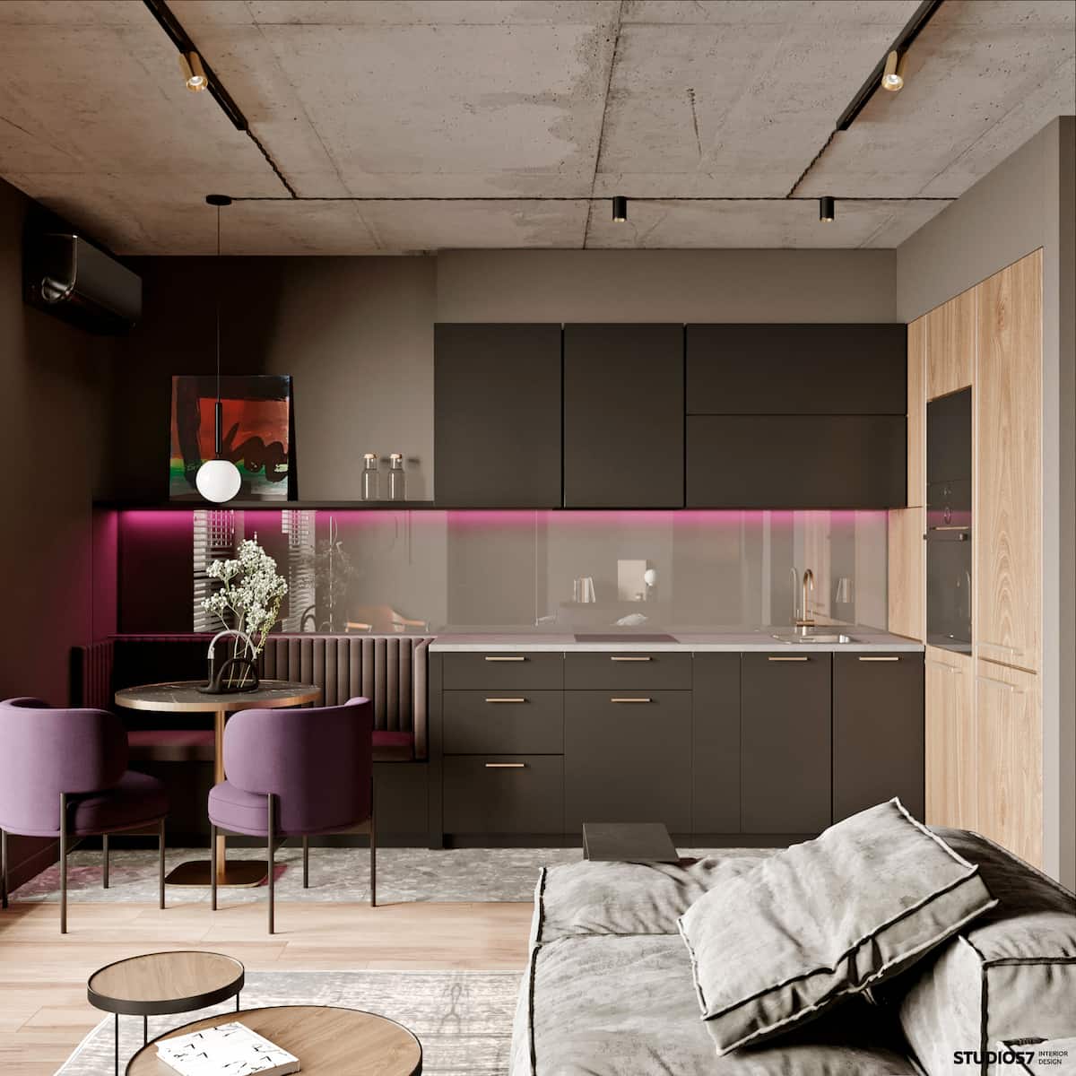 Проект кухни-гостинной: подобные интерьеры можно спроектировать в программе 3ds Max