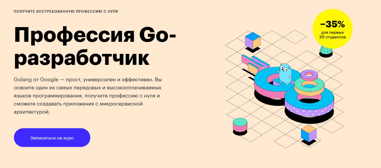 Записаться на курс профессия «Go-разработчик» от Skillbox