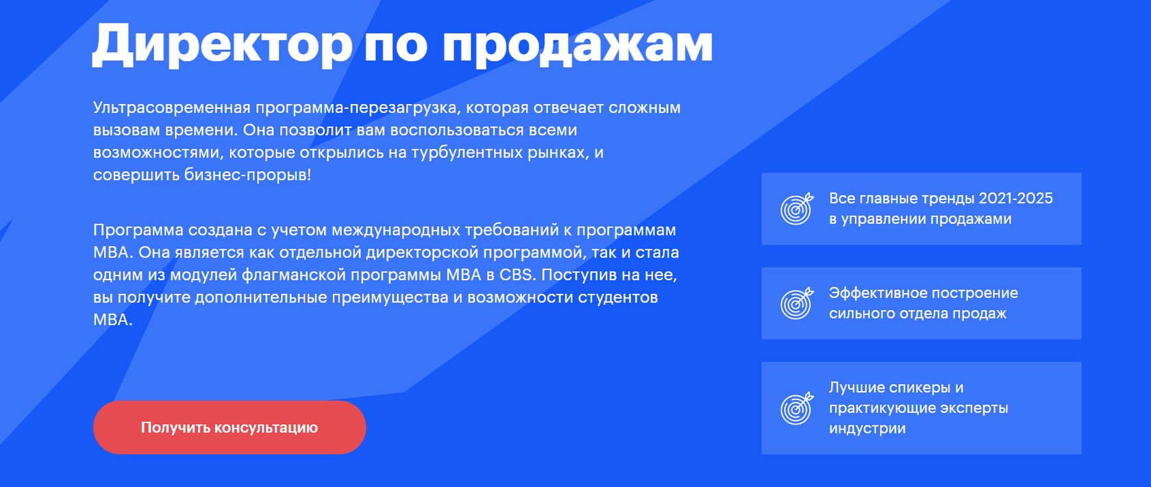 Записаться на курс «Директор по продажам» от City Business School