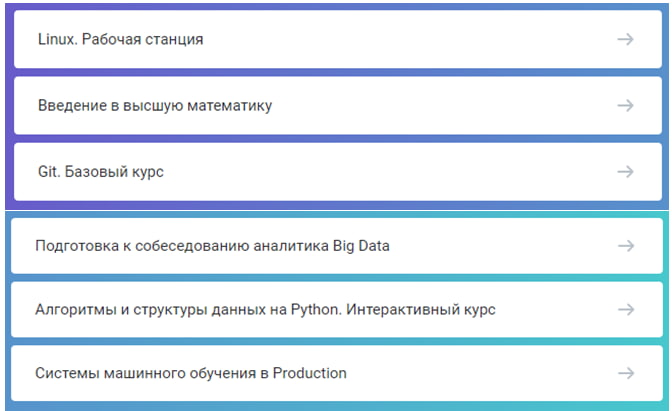 Дополнительные курсы