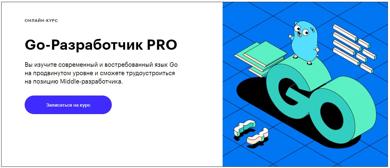 Записаться на курс «Go-Разработчик PRO» Skillbox
