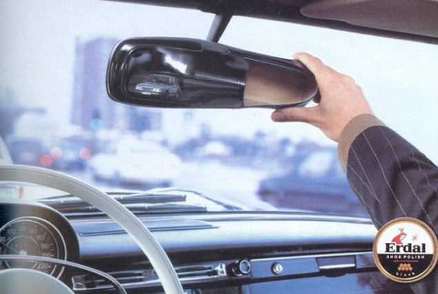 Реклама средства для чистки обуви