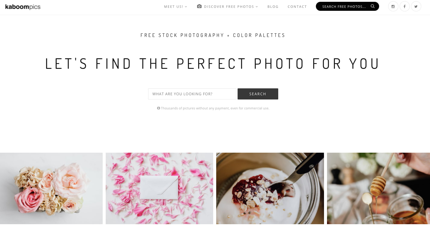 Kaboompics — фотосток с приятным дизайном