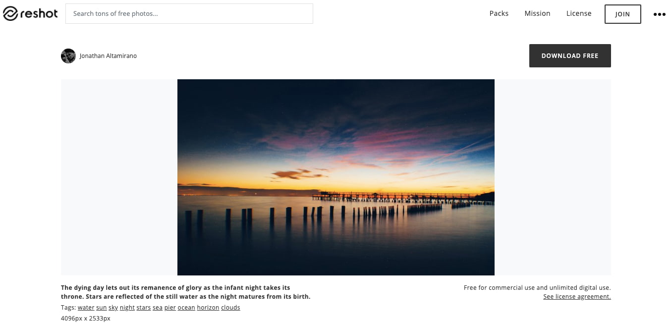 Reshot — фотобанк