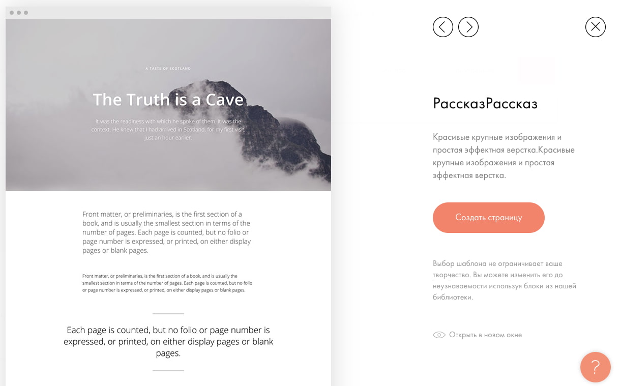 Дополнительные опции Tilda