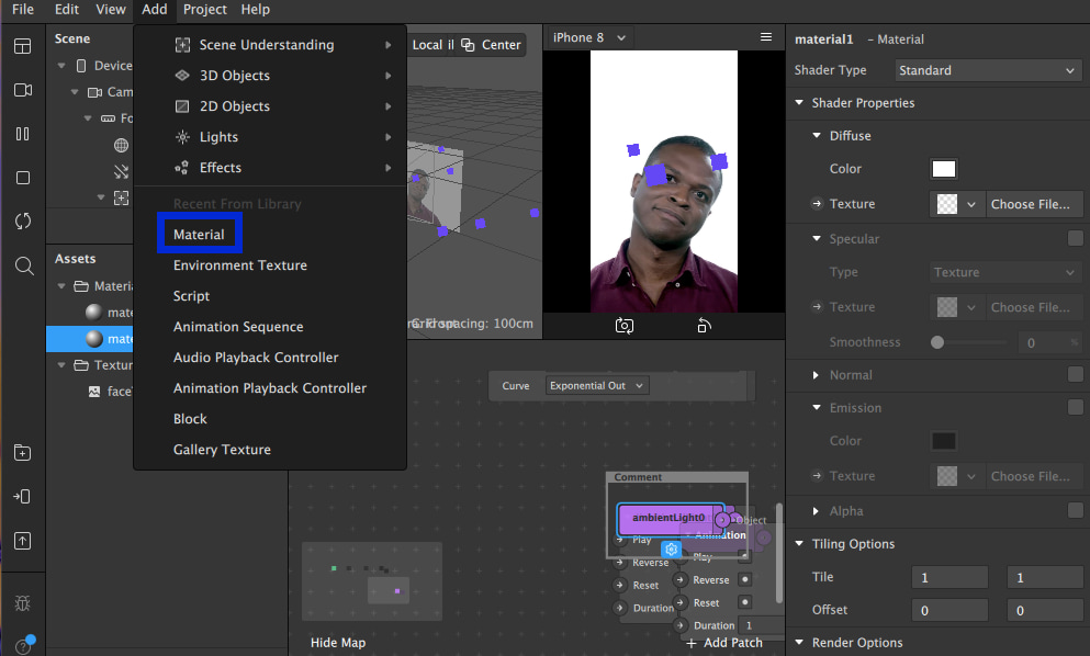 Включаем в работу материал