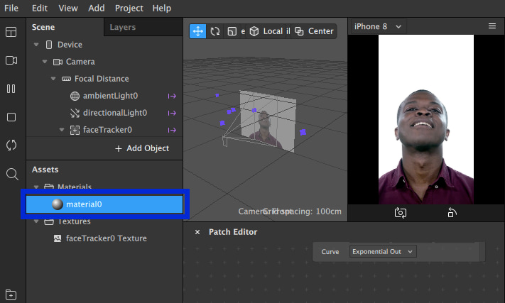 «Material» появится в меню