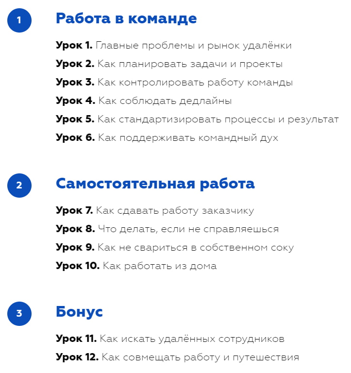 Программа курса «Школа удалёнки» от PMclub