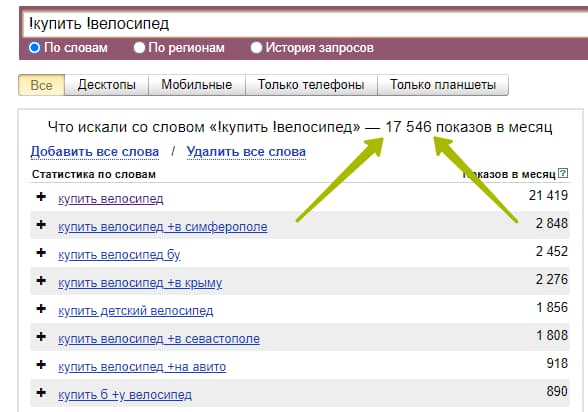 Операторы для уточнения информации (Восклицательный знак 2)