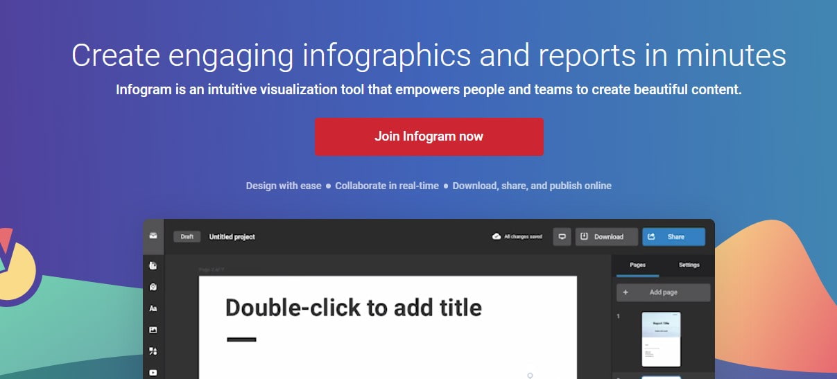 открыть сервис Infogram