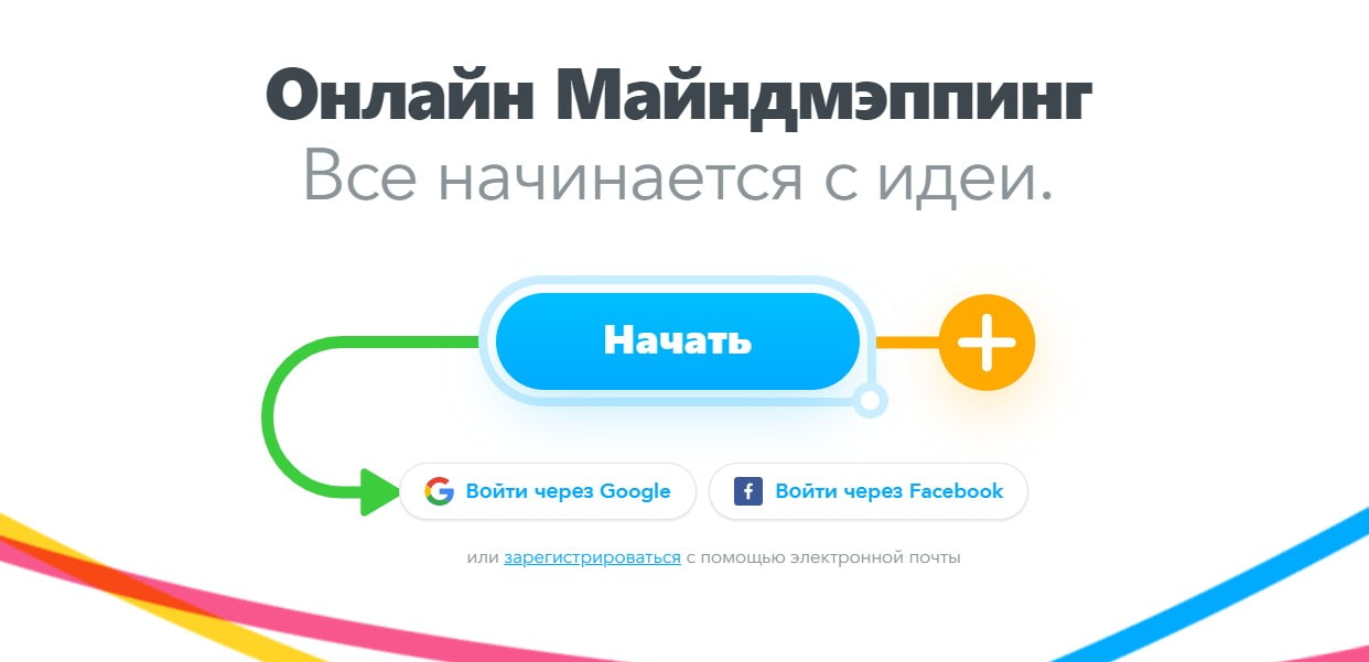 открыть сервис MindMeister