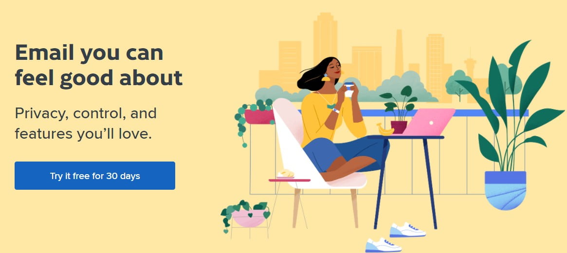 открыть сервис Fastmail