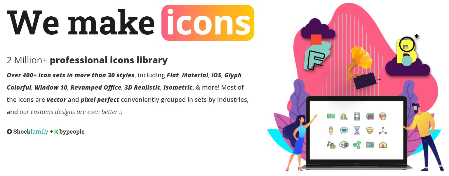 открыть сервис iconshock