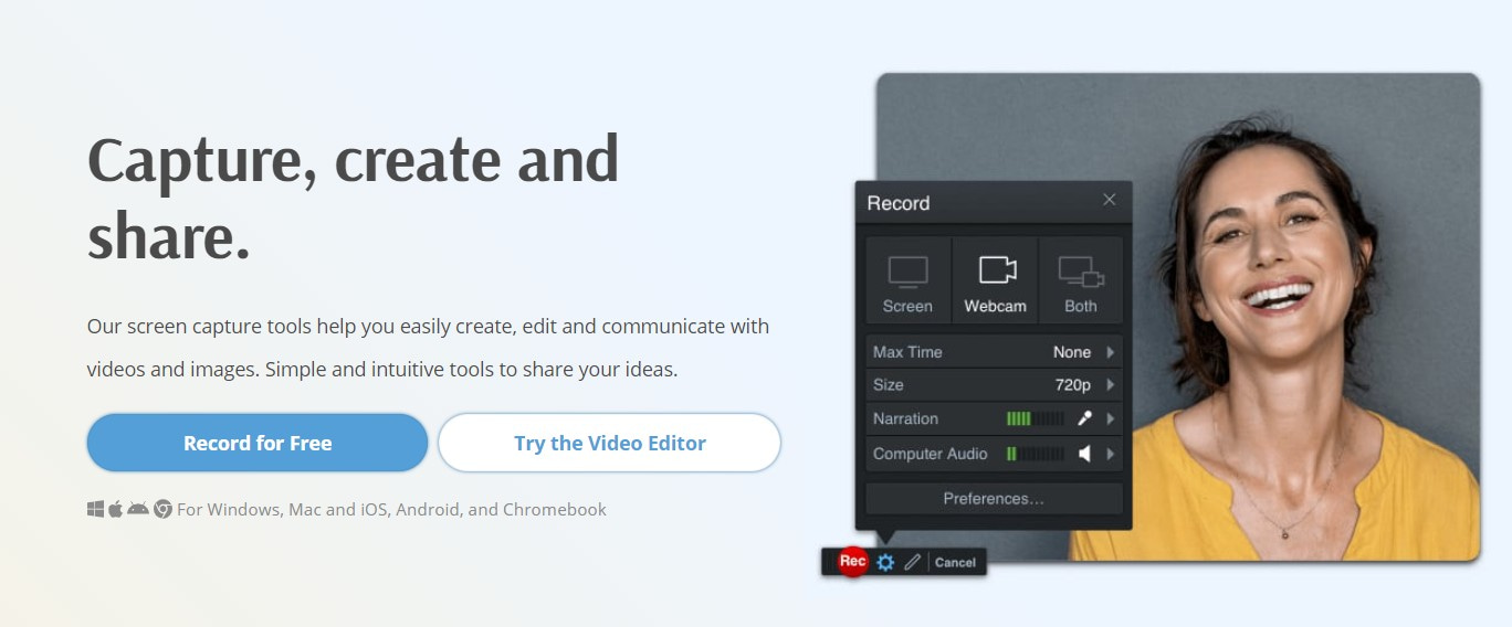 открыть сервис Screencast-O-Matic