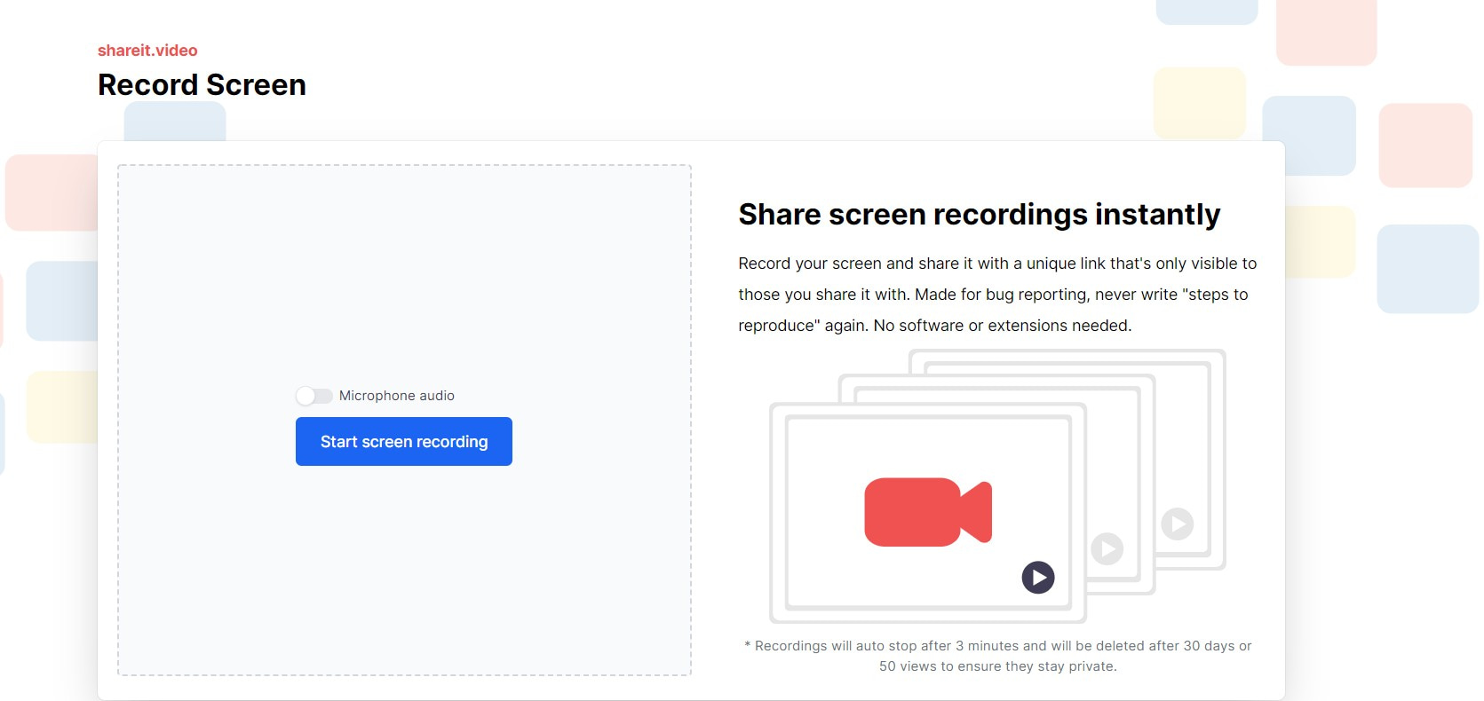 открыть сервис Shareit.video