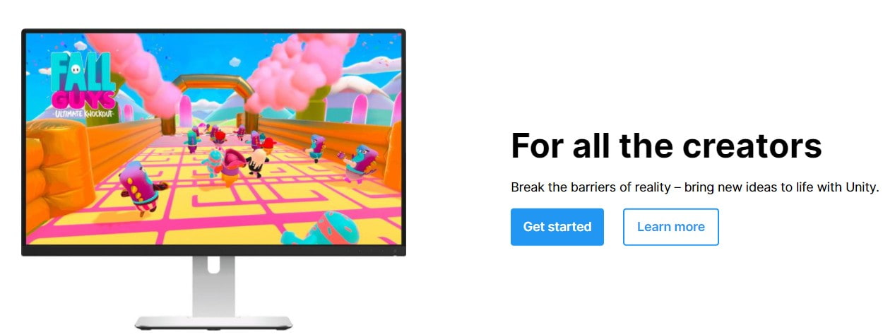 открыть сервис Unity