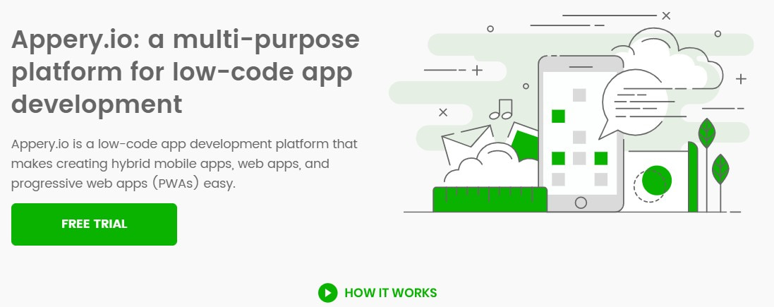 открыть сервис Appery.io
