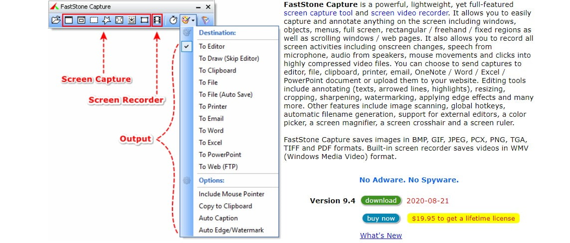 открыть сервис FastStone Capture