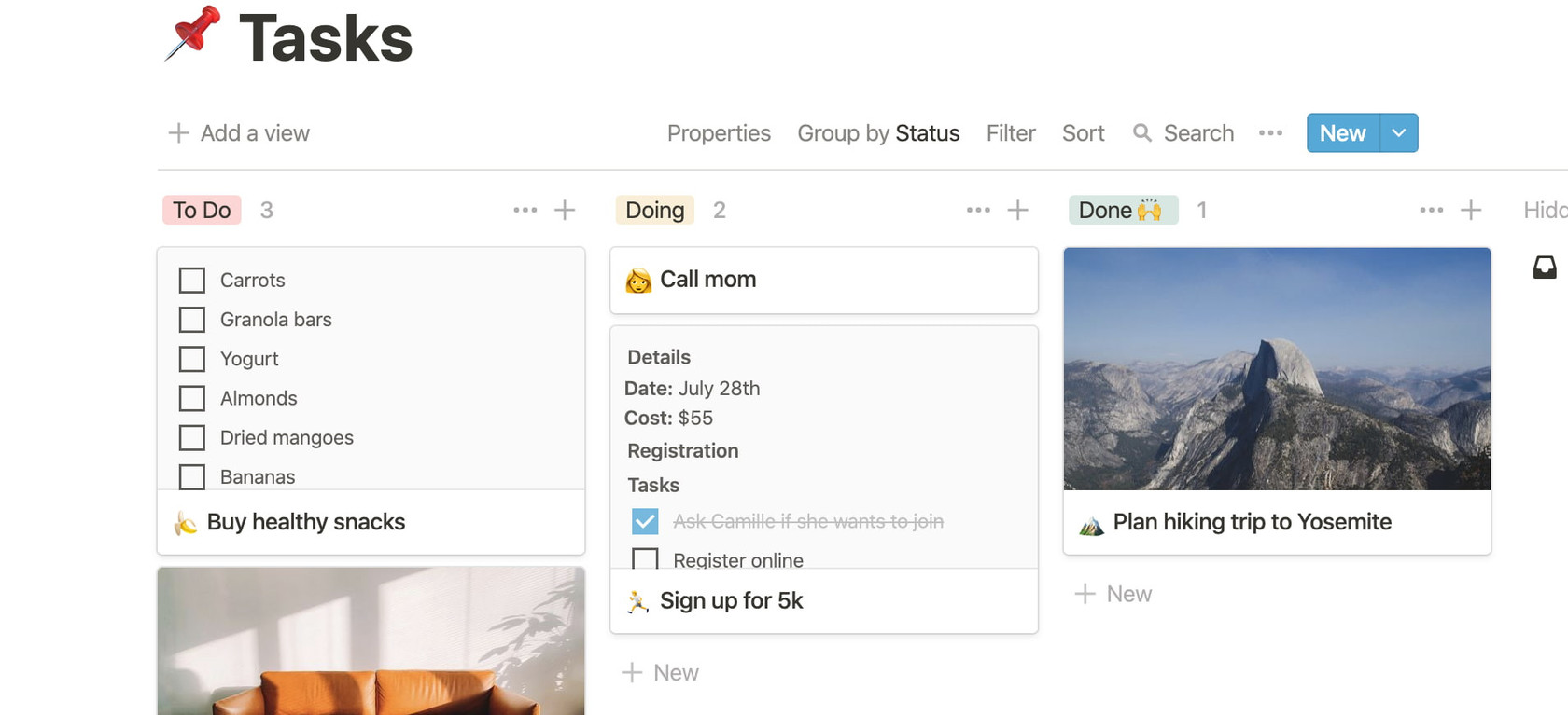 открыть сервис Notion