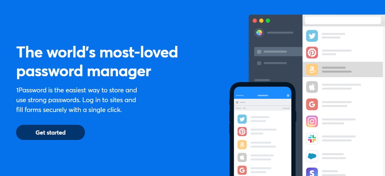 открыть сервис 1Password