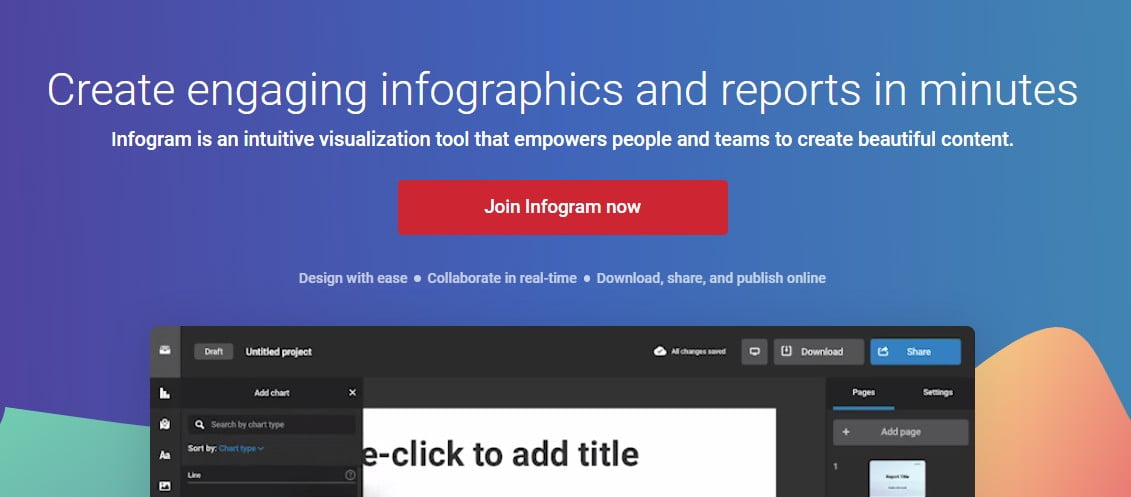 открыть сервис Infogram