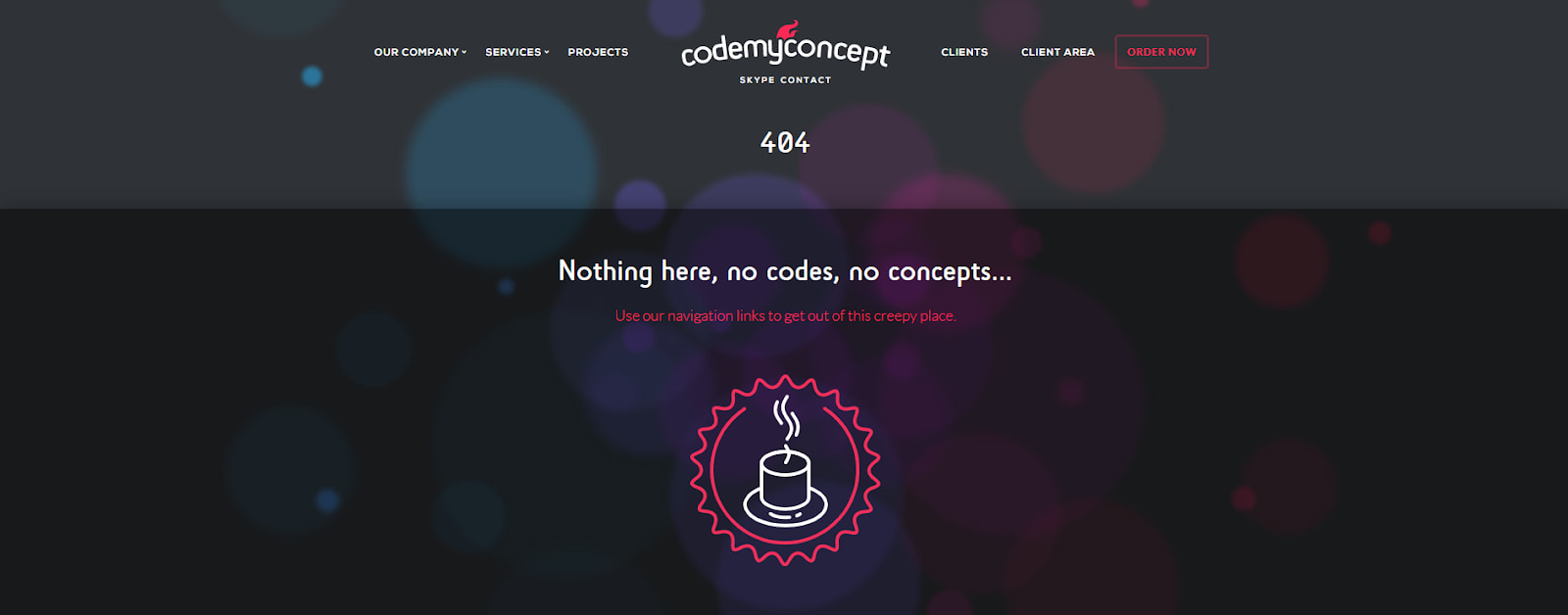 Страница с ошибкой 404