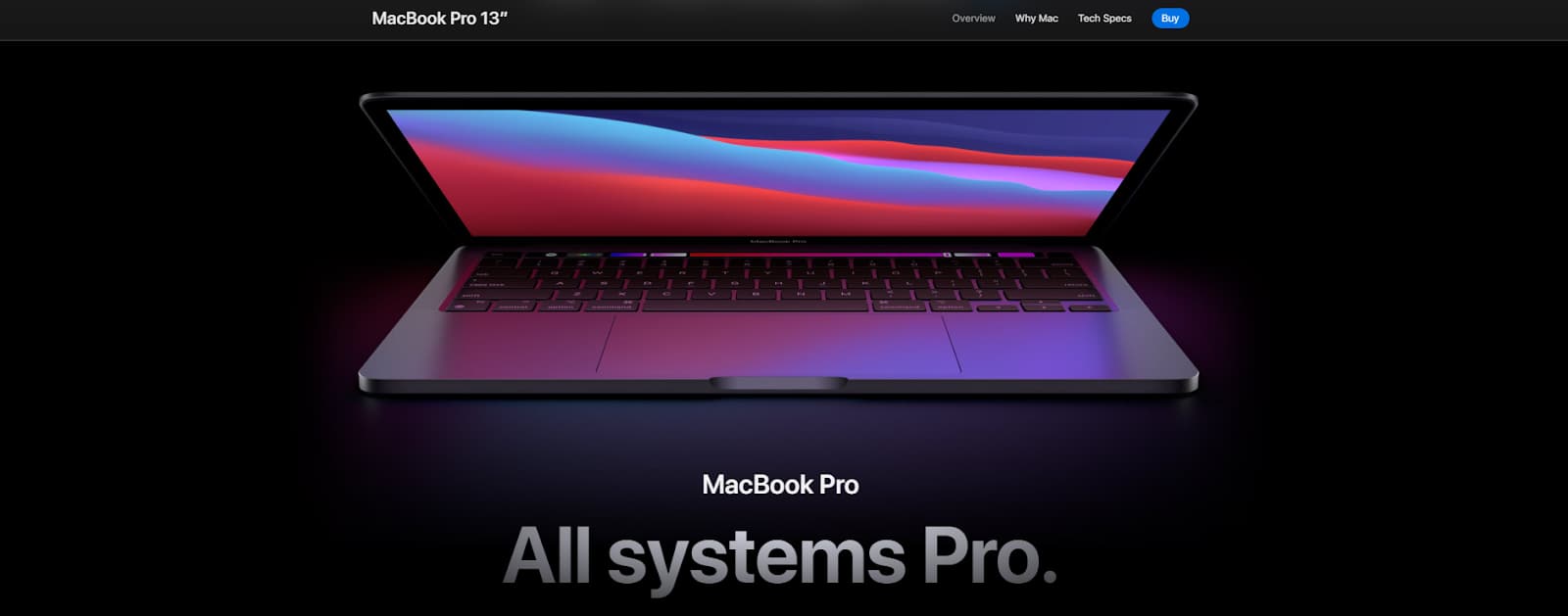 Продуктовая страница на сайте Apple