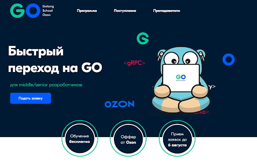 онлайн-ритейлер Ozon открыл целую школу Golang School Ozon