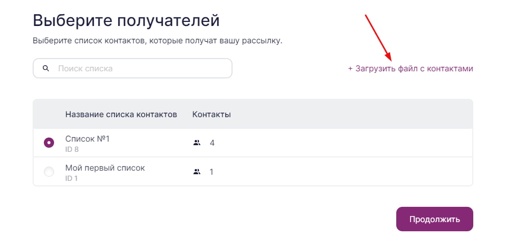 Разделите контакты на несколько групп и создайте для них отдельные списки для разных видов рассылок