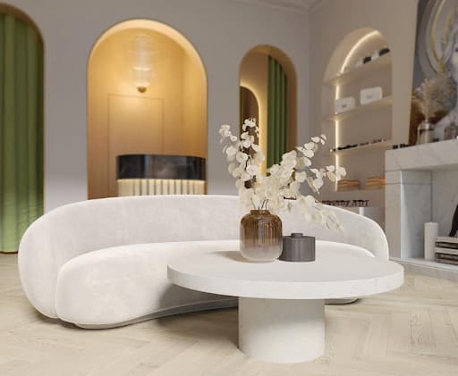 Кажется, будто перед нами фотография стильного интерьера. Но это не так. На самом деле это тонкая работа дизайнера — 3D-изображение