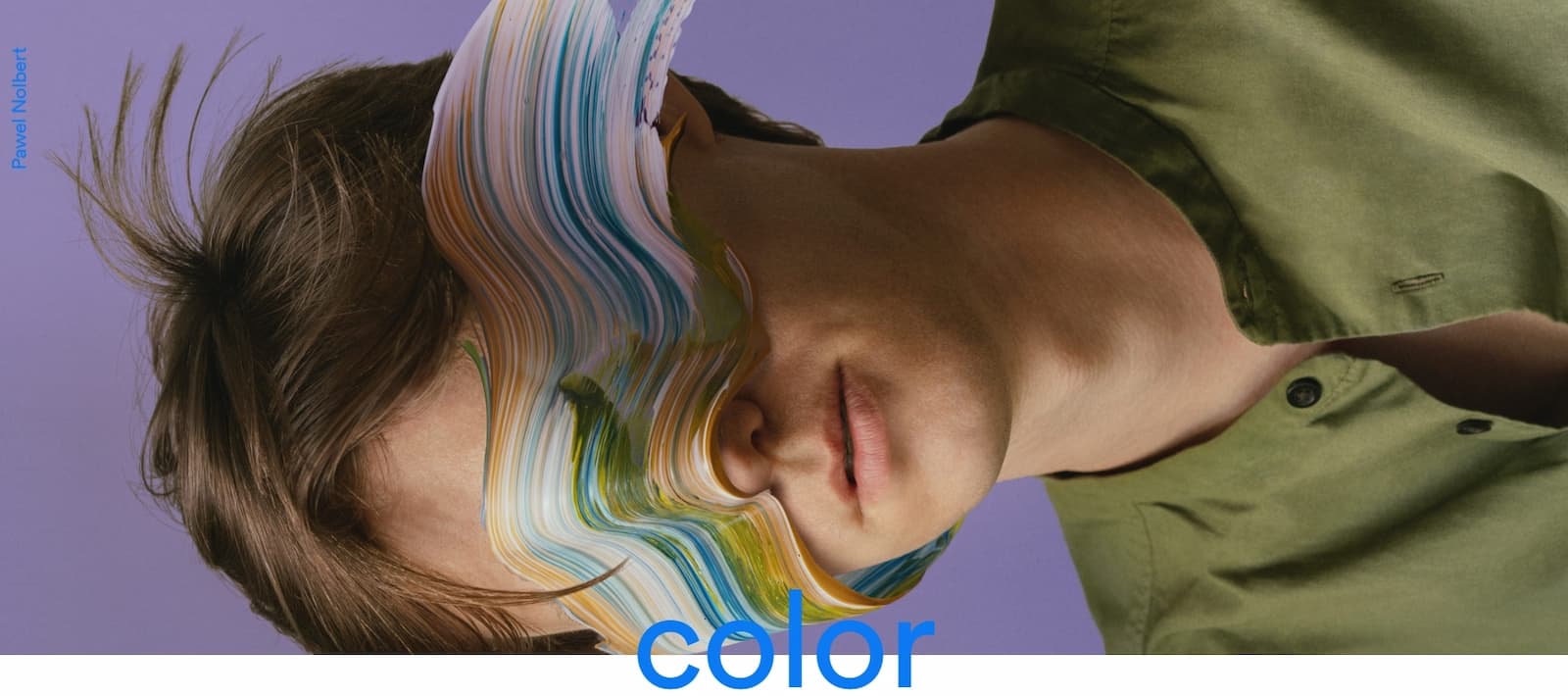 Дизайнер Pawel Nolbert сделал на первом экране слайдер, где показывает свои работы