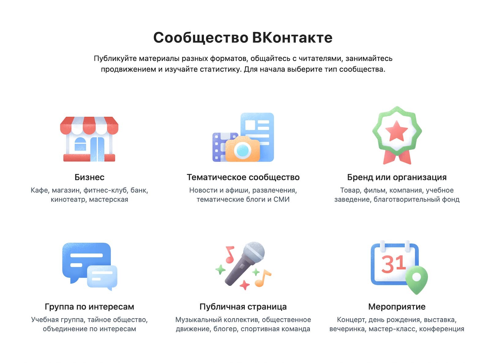 Откройте раздел «Сообщества» и нажмите на кнопку «Создать сообщество»