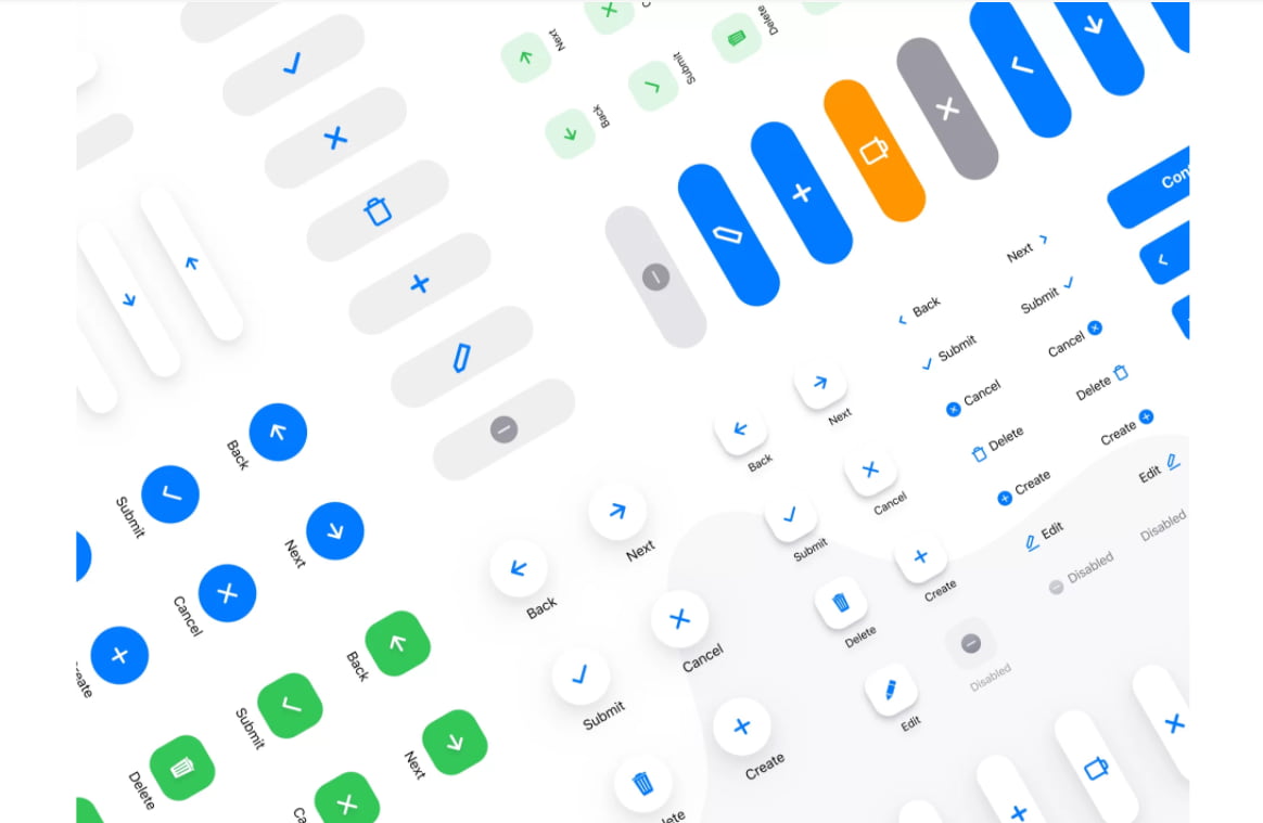Отрисованные элементы в «Фигме»