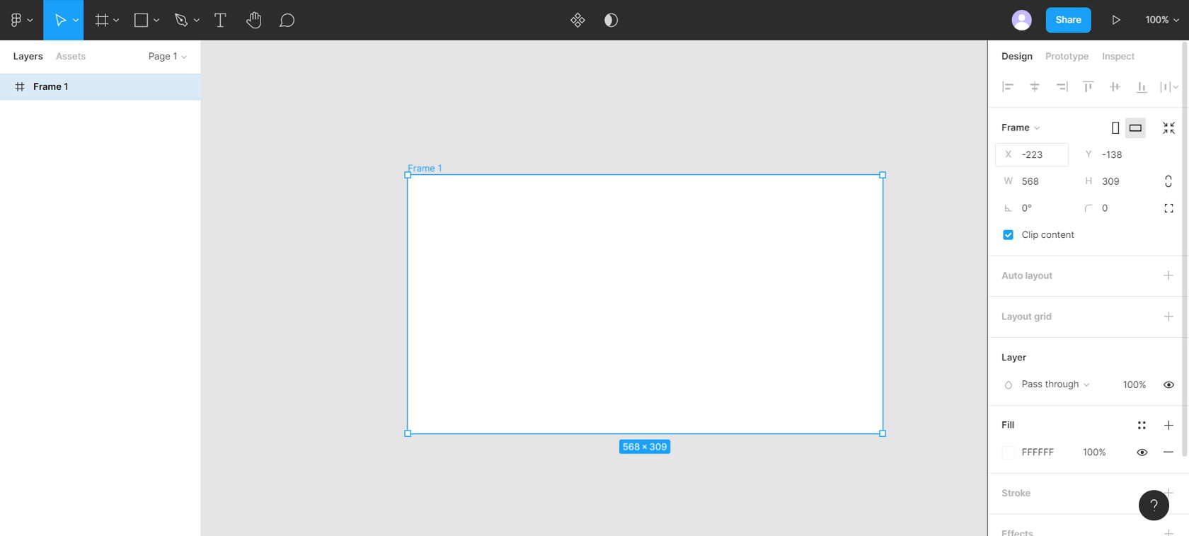 Фрейм в «Фигме»