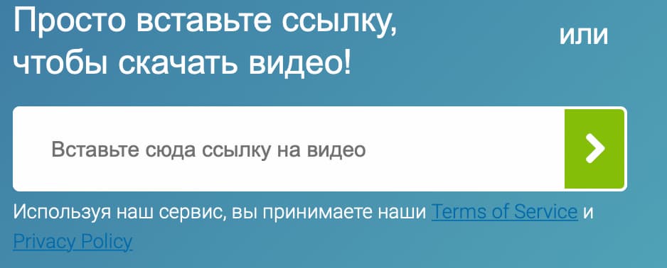 Если не хотите тратить время на установку, можете просто добавить ссылку на контент с фото или видео в специальное поле на главной странице SaveFrom Helper