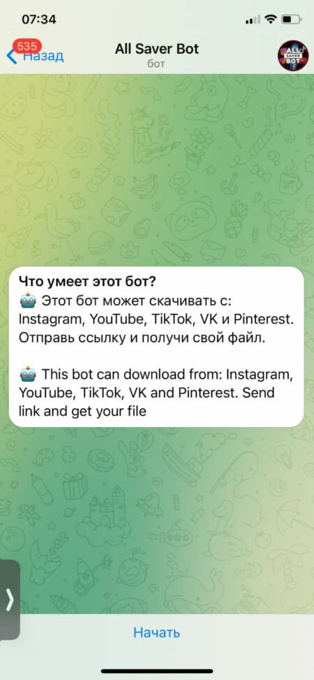 Выберите русский язык интерфейса