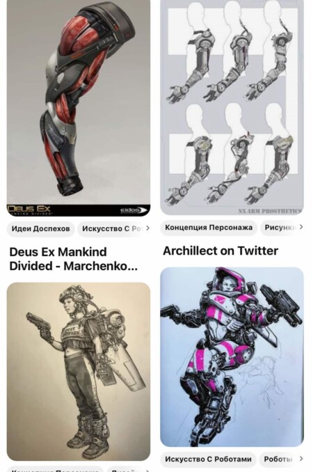 Референсы для создания персонажа комикса