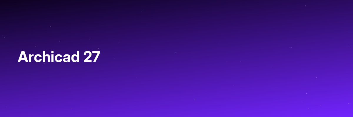 Archicad 27