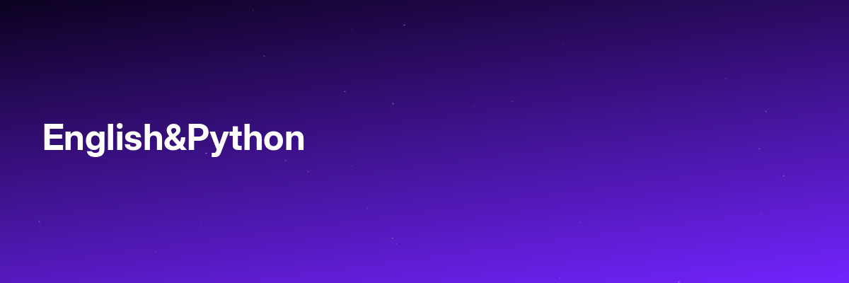 English&Python