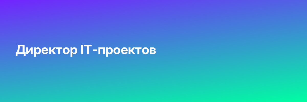 Директор IT-проектов