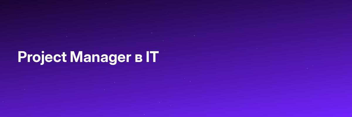 Project Manager в IT