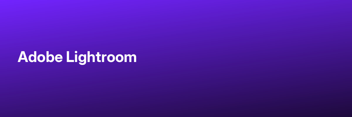 Adobe Lightroom