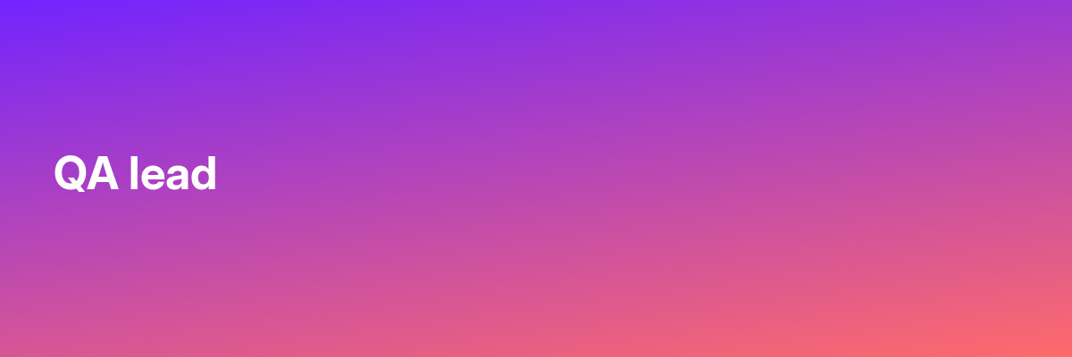 QA lead