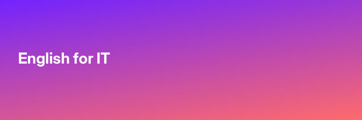 English for IT