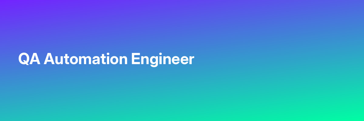 QA Automation Engineer