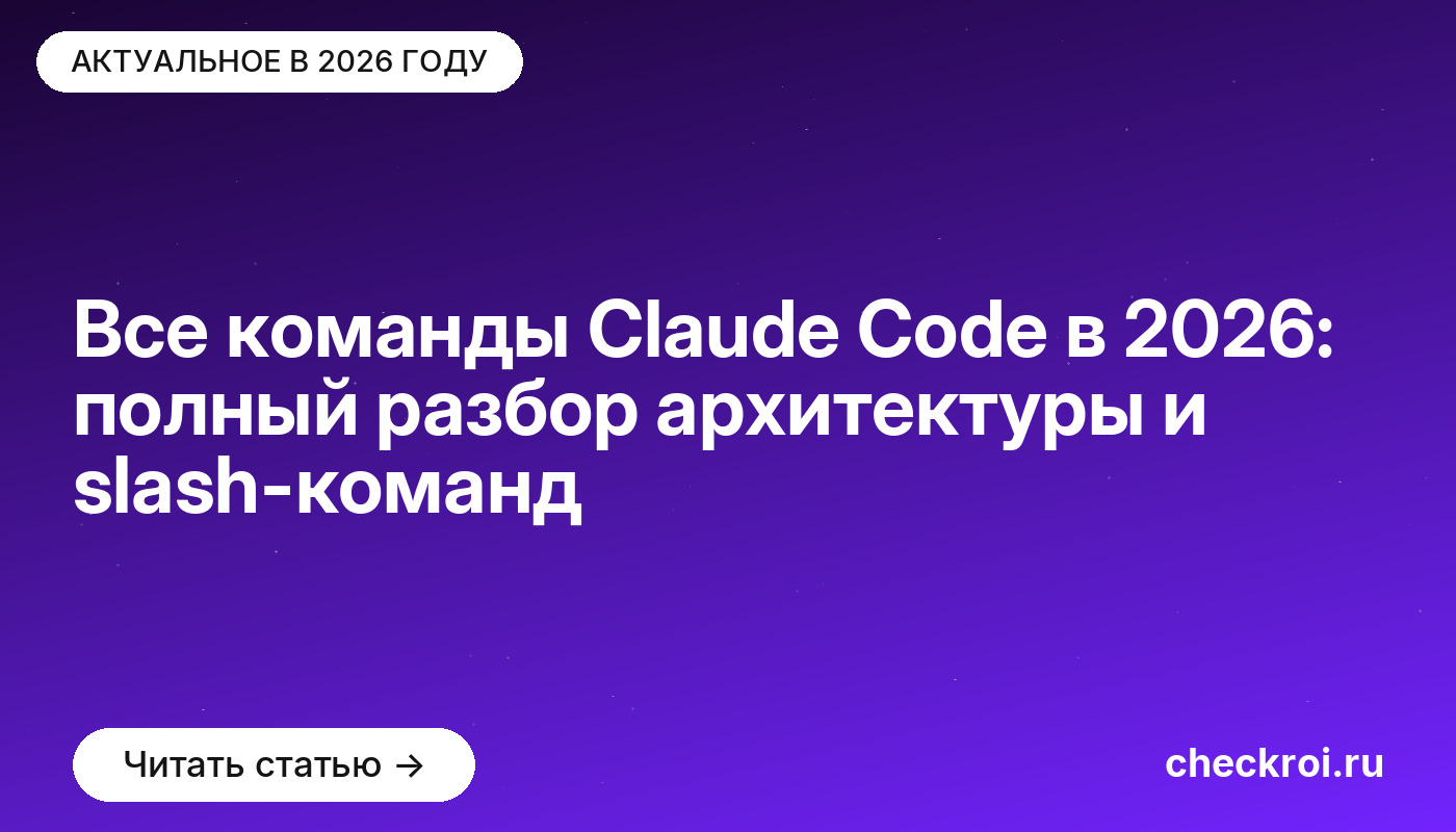 Все команды Claude Code в 2026: полный разбор архитектуры и slash-команд