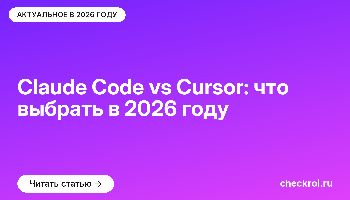 Claude Code vs Cursor: что выбрать в 2026 году