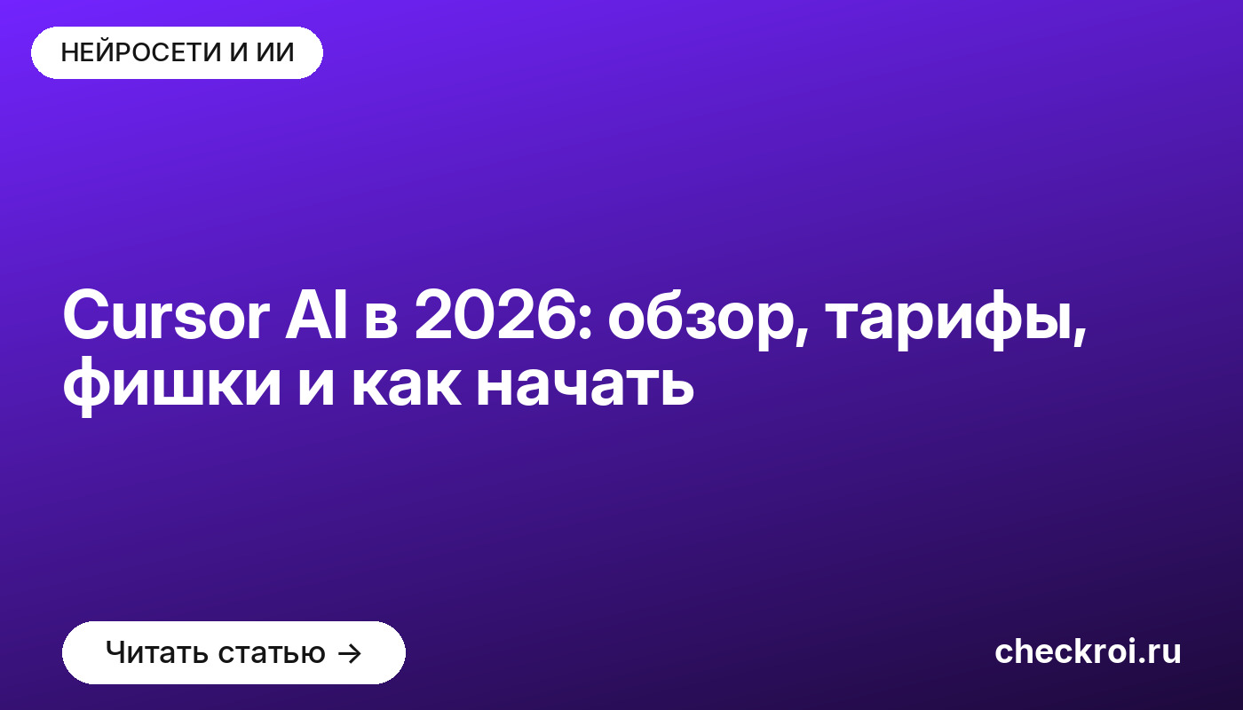 Cursor AI в 2026: обзор, тарифы, фишки и как начать